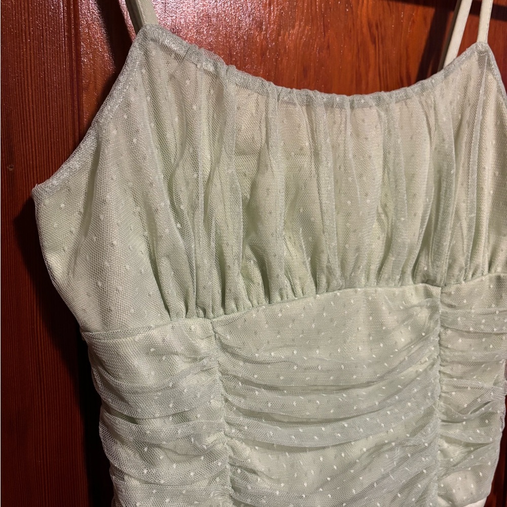 LE LIS Light Green Bodysuit Size Large - Picture 2 of 6